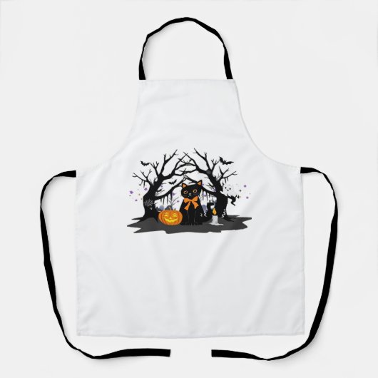 Spooky Paws & Pumpkin Halloween Nights Classic T-S Schort (Voorkant)