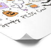 Spooky Peds Crew Halloween Pumpkin Pediatrics Hall Poster (Hoek)