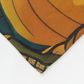 Spooky pekinees hond Halloween heks en pompoen Fleece Deken (Hoek)