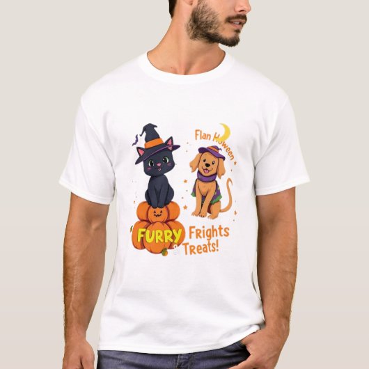 Spooky Pet Party T-shirt (Voorkant)