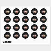 Spooky Pharmacy Squad Ghost Pills Apotheker Tech Ronde Sticker (Vel)