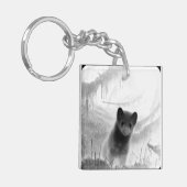 Spooky Pine Marten Sleutelhanger (Voorkant Links)