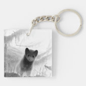 Spooky Pine Marten Sleutelhanger (Achterkant)