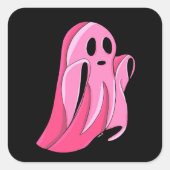 Spooky Pink Ghost Stickers (Voorkant)
