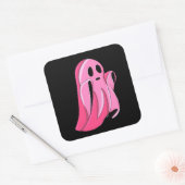 Spooky Pink Ghost Stickers (Envelop)