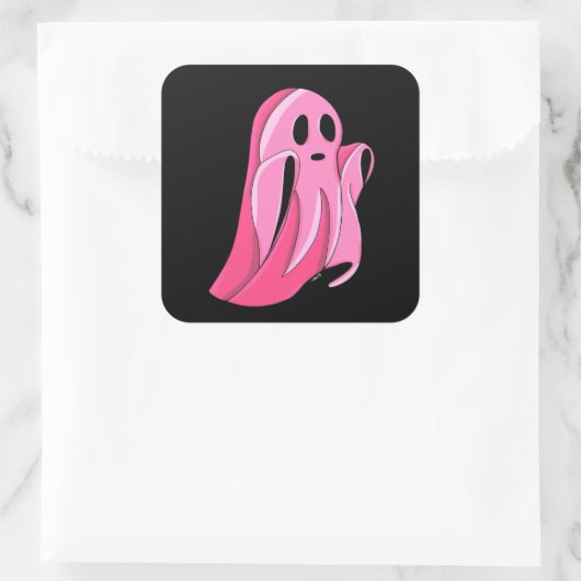 Spooky Pink Ghost Stickers (Tas)