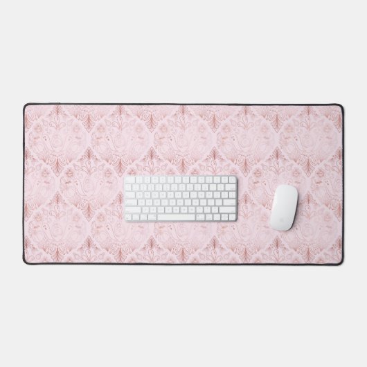 Spooky Pink & Roos Gold Bureaumat (Keyboard & Muis)