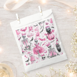 Spooky Pink Skeleton Princess Halloween Favoriet B Bedankzakje