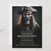 Spooky Pirate Halloween Kostuum Party Kaart (Voorkant)