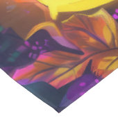 Spooky Pitbull Hond Halloween Heks en Pompoen Tafelkleed (Gekanteld)