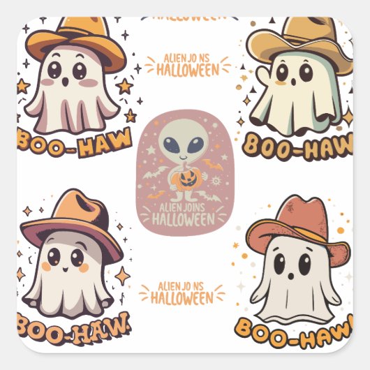 Spooky plezier: Halloween Sticker Set (Voorkant)