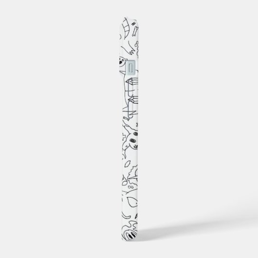 Spooky Pokémon Doodle Case iPhone 15 Case (Linkerkant)