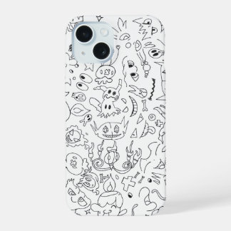 Spooky Pokémon Doodle Case iPhone 15 Case