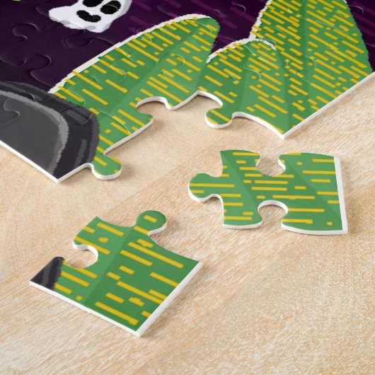 Spooky pompoen avontuur puzzel (Zijkant)