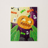 Spooky pompoen avontuur puzzel (Verticaal)