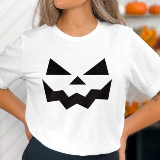 Spooky pompoen gezicht Halloween T-shirts