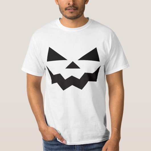 Spooky pompoen gezicht Halloween T-shirts (Voorkant)