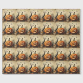 Spooky pompoen Halloween Collectie Cadeaupapier (Vlak)