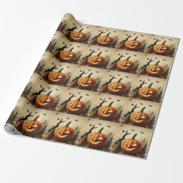 Spooky pompoen Halloween Collectie Cadeaupapier