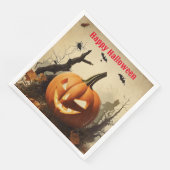 Spooky pompoen Halloween Collectie Servet (Hoek)