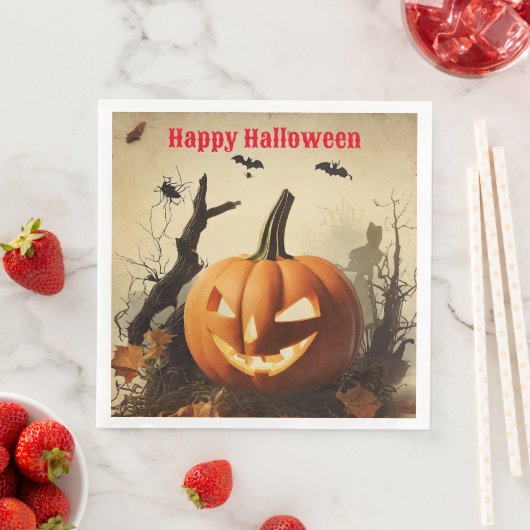 Spooky pompoen Halloween Collectie Servet (Insitu)