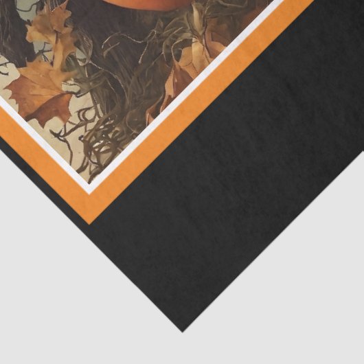 Spooky pompoen Halloween Collectie Tissuepapier (Detail)