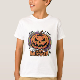 Spooky pompoen Halloween T-shirt