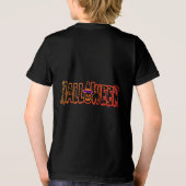 Spooky pompoen Halloween Tri-Blend Shirt (Achterkant)