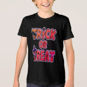 Spooky pompoen Halloween Tri-Blend Shirt (Voorkant)