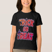Spooky pompoen Halloween Tri-Blend Shirt (Voorkant)