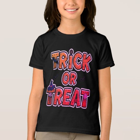 Spooky pompoen Halloween Tri-Blend Shirt (Voorkant)