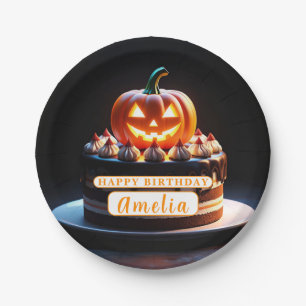Spooky pompoen Halloween Verjaardag Papier Bord