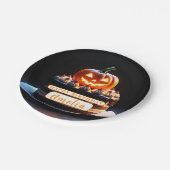 Spooky pompoen Halloween Verjaardag Papier Bord (Gekanteld)
