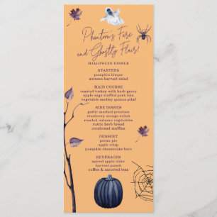 SPOOKY POMPOEN SPIN WEB HERFST SPOOK HALLOWEEN MENU