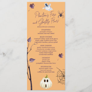 SPOOKY POMPOEN SPIN WEB HERFST SPOOK HALLOWEEN MENU