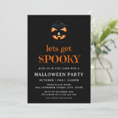 Spooky Pompoen Volwassen Halloween Kostuum Party Z Kaart (Staand voorkant)