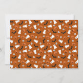 Spooky pompoenen Halloween familie foto collage Feestdagenkaart (Achterkant)