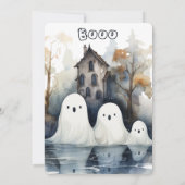 Spooky Pool Party Kaart (Achterkant)