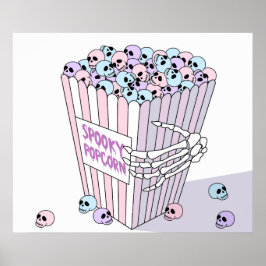 Spooky Popcorn Poster