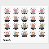 Spooky popcorn schedels boo Custom kinder Sticker (Vel)