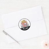 Spooky popcorn schedels boo Custom kinder Sticker (Envelop)
