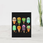 Spooky Popsicle Ice Cream Summer Party Halloween S Kaart (Voorkant)