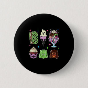Spooky Popsicle Ice Cream Summer Party Halloween S Ronde Button 5,7 Cm