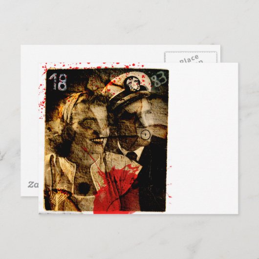 Spooky Post Card Briefkaart (Voorkant / Achterkant)