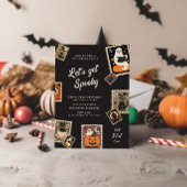 Spooky postzegel Halloween Party Kaart