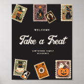 Spooky postzegel Halloween Party Poster (Voorkant)