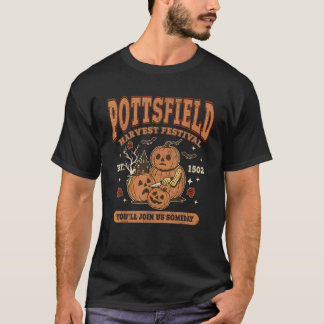 Spooky Pottsfield Harvest Festival Pumpkin Vibes H T-shirt