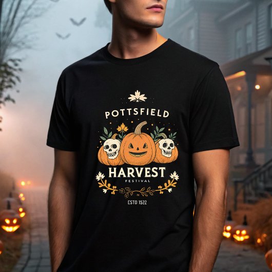 Spooky Pottsfield Harvest Festival Pumpkin Vibes T-shirt