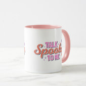 Spooky praat tegen me moderne Halloween Mok (Voorkant rechts)