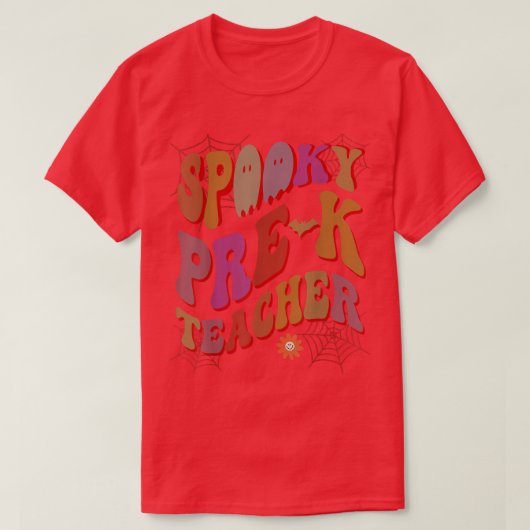 SPOOKY PRE-K-TEACHERkostuum Dit is mijn wonderbaar T-shirt (Design voorkant)